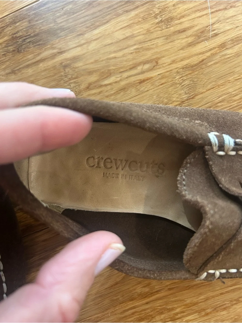 J.Crew Crewcuts Brown Suede loafers